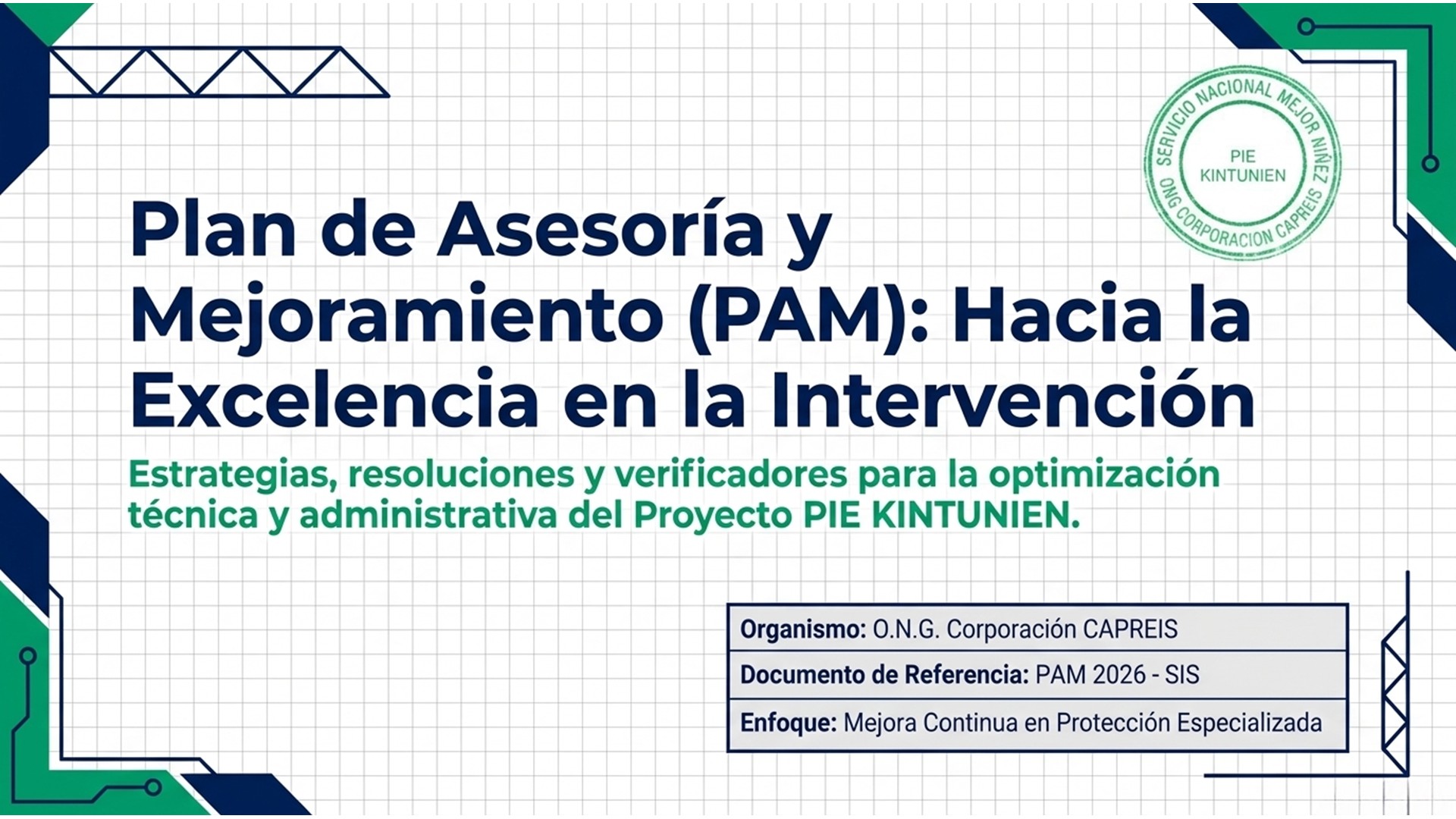 Plan de Asesoría y Mejoramiento: Hacia la Excelencia en la Intervención (Estrategias  resoluciones y verificadores para la optimización técnica y administrativa de proyectos PIE)