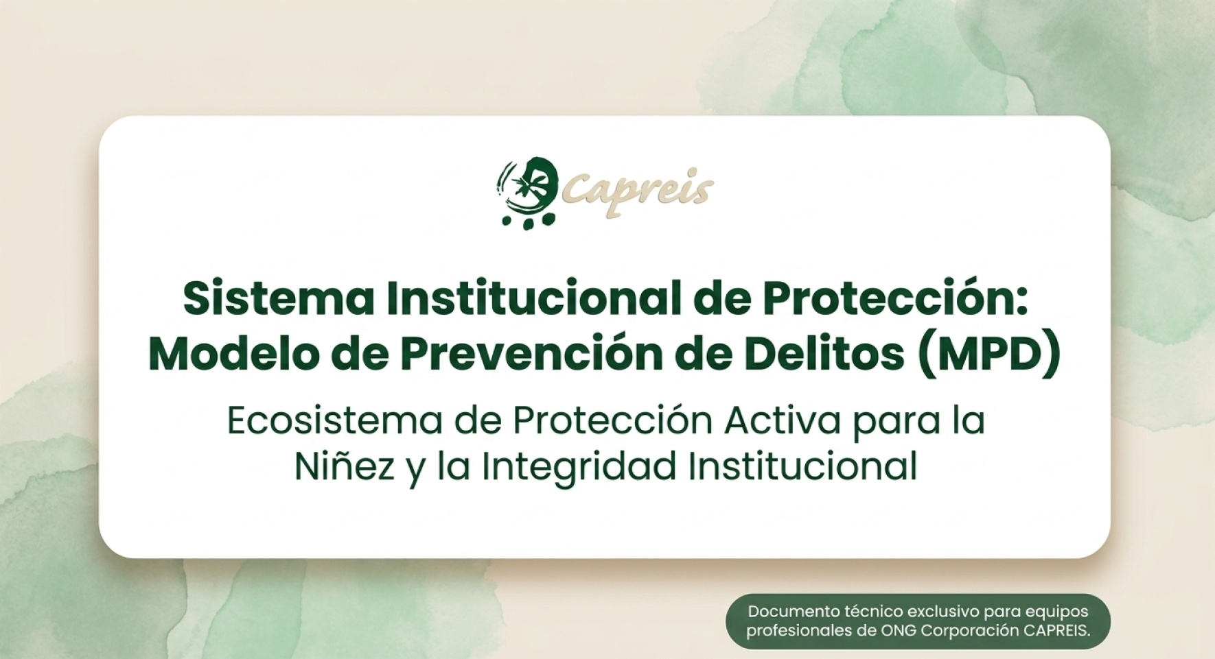Actualización Modelo Prevención de Delitos ONG Corporación CAPREIS - Trienio 2025-2028